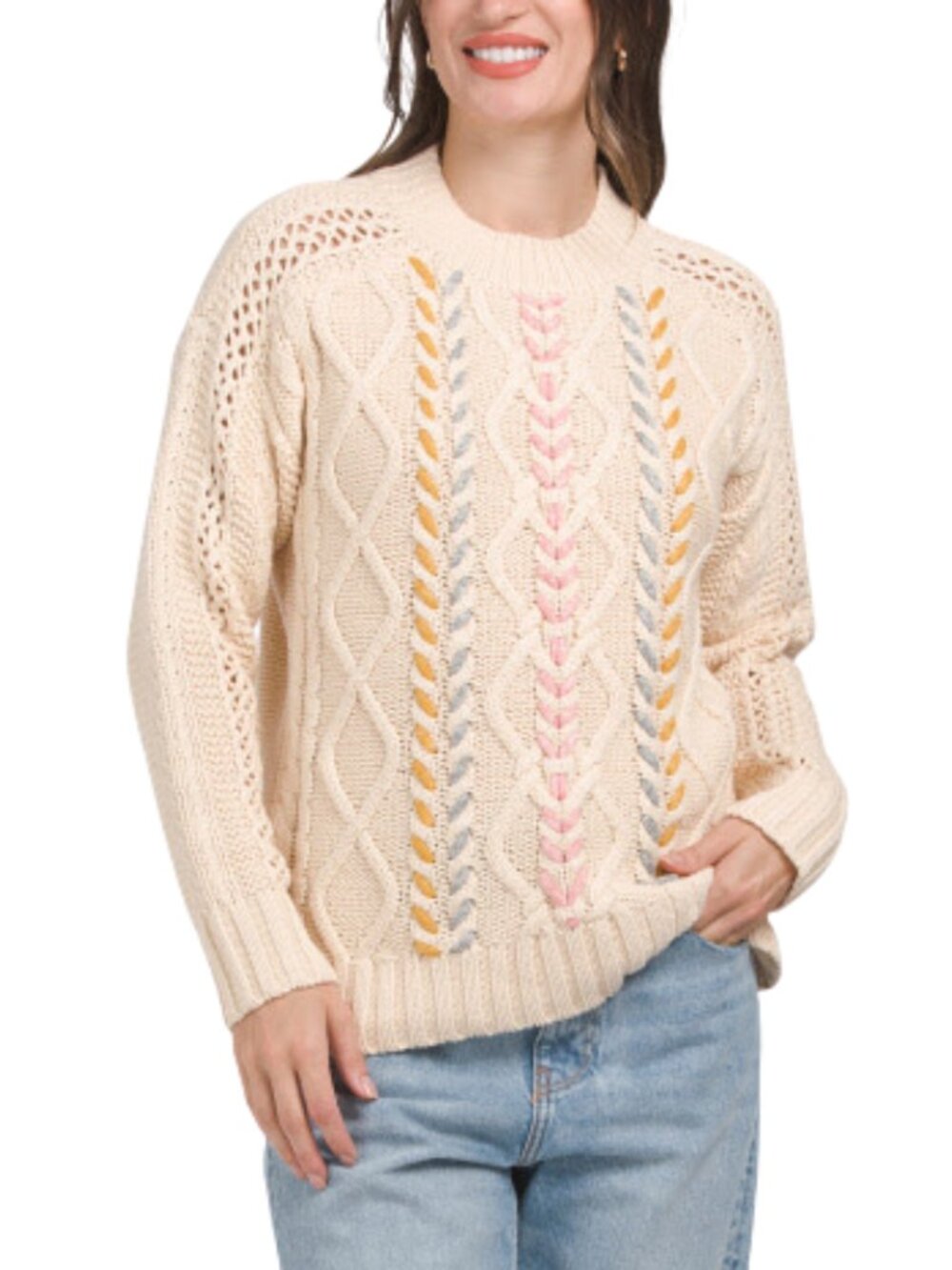 Grace Pullover Cable Knit Sweater | MICHAEL STARS